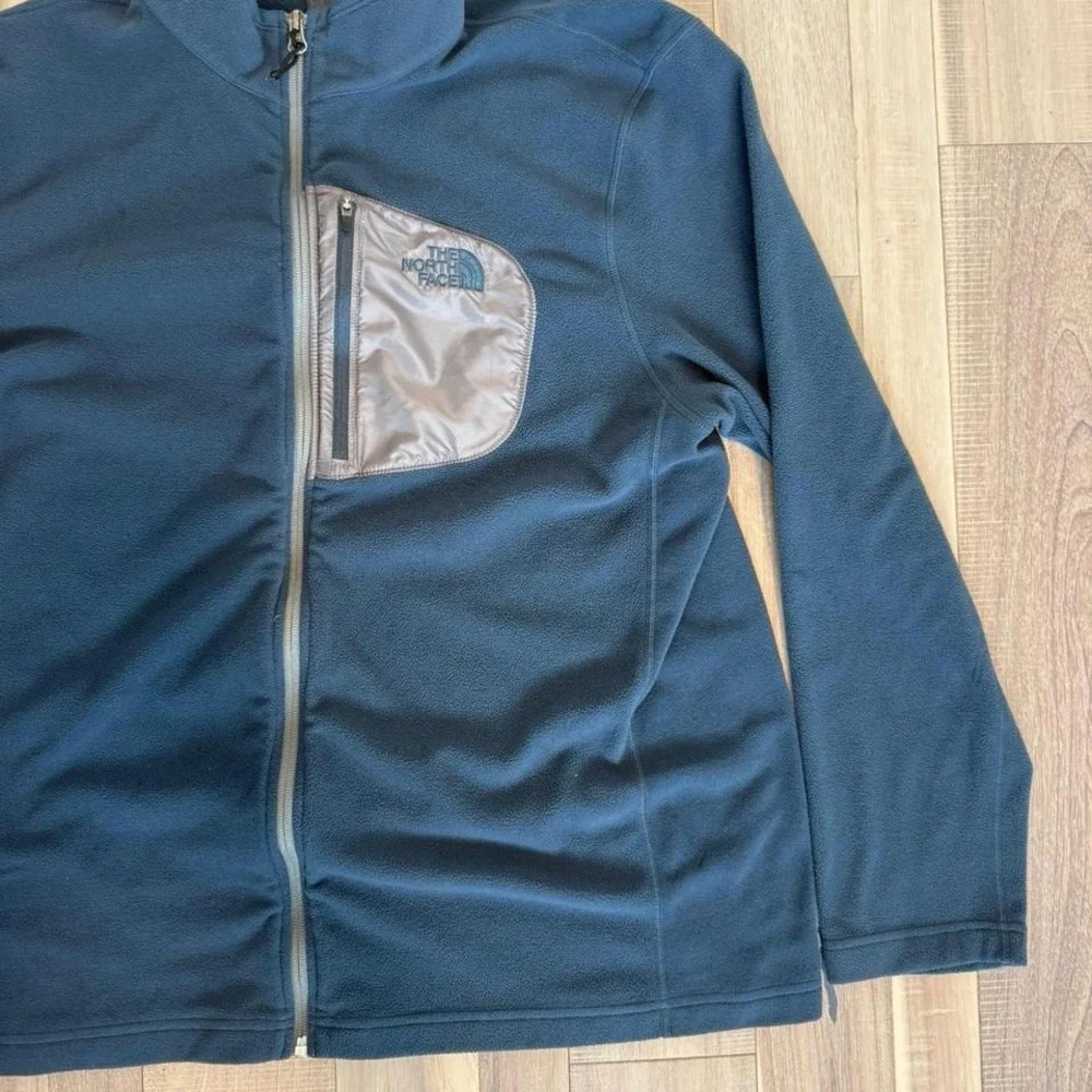 The North Face blue fleece jackets zip up Sz XL #outdoor #fleece